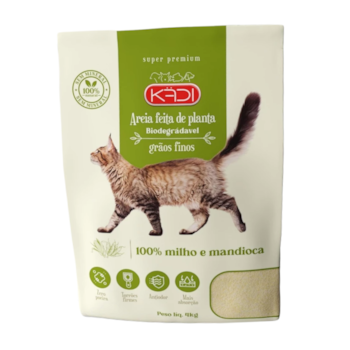 Areia Higiênica para Gatos Grãos Finos Kadi 4kg - Imagem principal