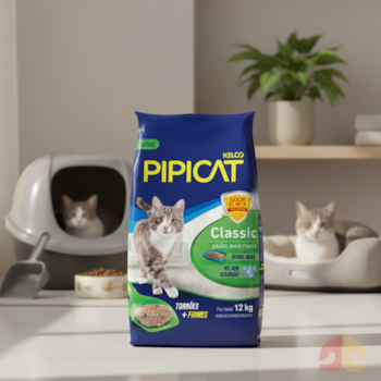 Areia Higiênica Para Gatos Pipicat Classic 12kg - Imagem principal