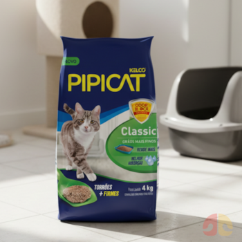 Areia Higiênica Para Gatos Pipicat Classic 4kg - Imagem principal