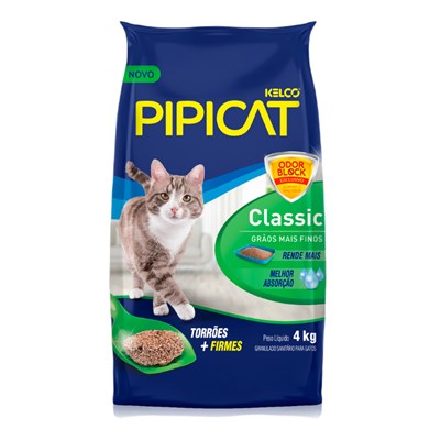 Produto Areia Higiênica Para Gatos Pipicat Classic 4kg