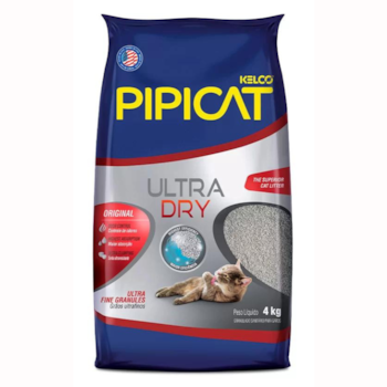 Areia Higiênica Para Gatos Pipicat Ultra Dry 4kg - Imagem principal