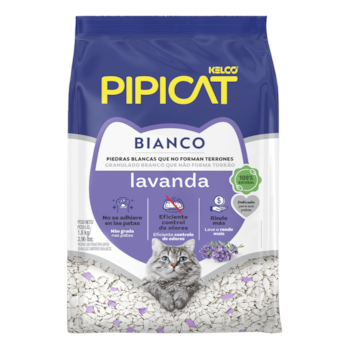 Areia Higiênica Pipicat Bianco Lavanda Para Gatos 1,8kg - Imagem principal