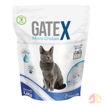 Areia Sanitária Gatex Micro Cristais 1,4 kg para Gatos - Imagem principal