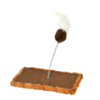 Arranhador Carpete São Pet Marrom Para Gatos 27x17cm - Imagem principal