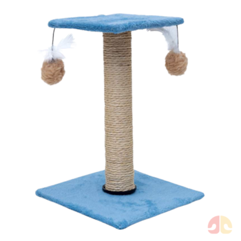 Arranhador Plataforma Quadrada Sisal São Pet Azul para Gatos - Imagem principal