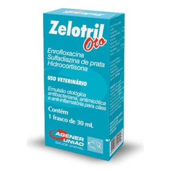 Bactericida Zelotril Oto 30ml Para Cães - Imagem principal