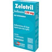 Bactericida Zelotril para Cães e Gatos 12 Comprimidos 150mg