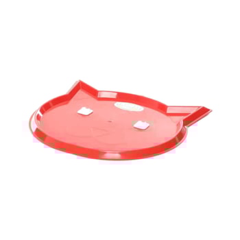 Bandeja Suporte para Comedouros Avulsa Truqys Pets para Gatos Vermelho - Imagem principal
