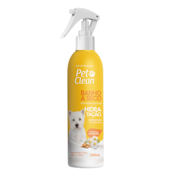 Banho a Seco Hidratação Pet Clean para Cães e Gatos 240ml - Imagem principal