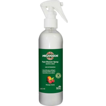 Banho a Seco Megamazon Fast Shower Spray Pet Society 240ml - Imagem principal