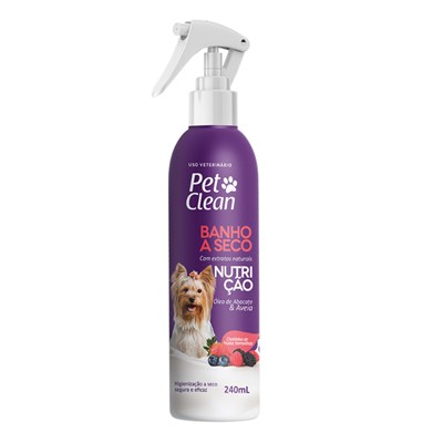 Banho a Seco Nutrição Pet Clean para Cães e Gatos 240ml
