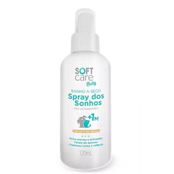 Banho a Seco Soft Care Spray para cachorro e gatos Filhotes 120ml - Imagem principal
