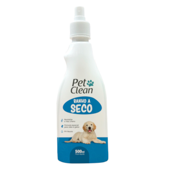 Banho a Seco Spray Pet Clean para Cães e Gatos 500ml - Imagem principal