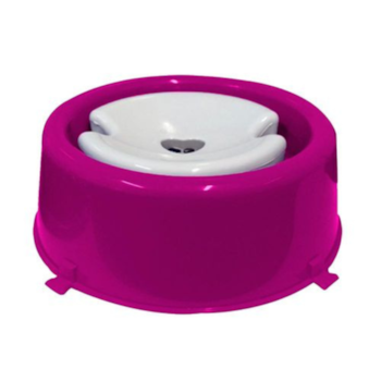 Bebedouro Furacão Pet Classic para Cachorros de Pelo Longo Rosa 1L - Imagem principal