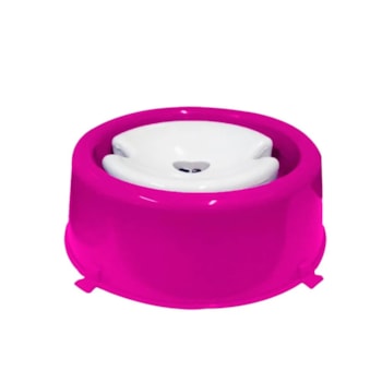 Bebedouro Furacão Pet Classic para Cães de Pelo Longo Rosa 1L - Imagem principal