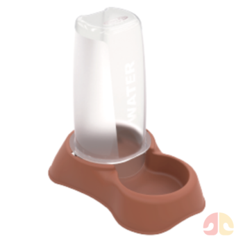 Bebedouro ou Comedouro Plast Pet Flex Gourmet 3000ml Terra Vermelha - Imagem principal