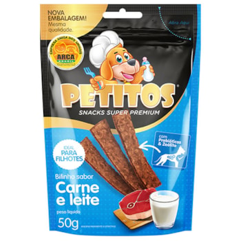 Bifinho De Carne e Leite Petitos para Cachorro 50g - Imagem principal