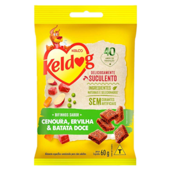 Bifinho Keldog para Cães 60gr Sabor Cenoura, Ervilha e Batata Doce - Imagem principal
