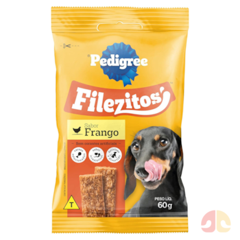 Bifinho Pedigree Filezitos Sabor Frango 60g para Cães Adultos - Imagem principal