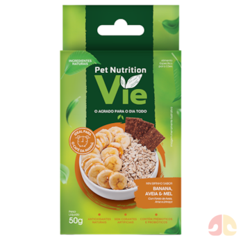 Bifinho Pet Nutrition Vie Sabor Banana, Mel e Aveia 50g para Cães - Imagem principal