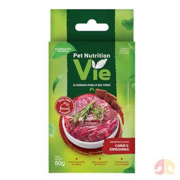 Bifinho Pet Nutrition Vie Sabor Carne com Especiarias 50g para Cães - Imagem principal