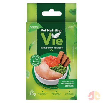 Bifinho Pet Nutrition Vie Sabor Frango com Legumes 50g para Cães - Imagem principal