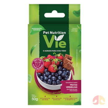 Bifinho Pet Nutrition Vie Sabor Frutas Vermelhas 50g para Cães - Imagem principal