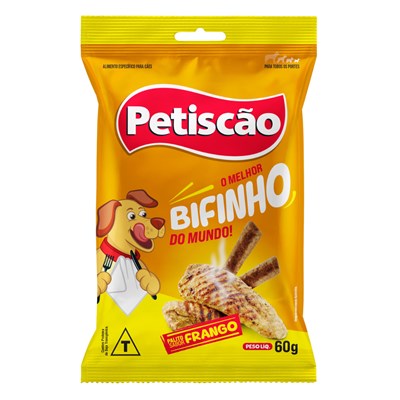 Bifinho Petiscão Palito de Frango para Cachorros com 60gr