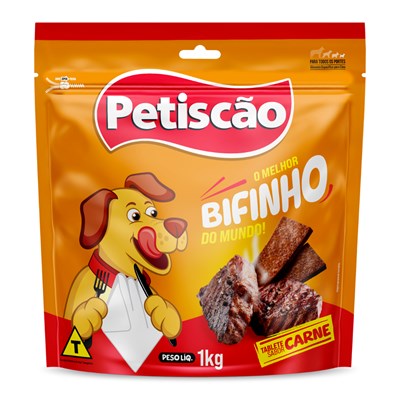Bifinho Petiscão Tablete De Carne 1kg para Cães