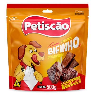 Bifinho Petiscão Tablete De Carne 500gr para Cães
