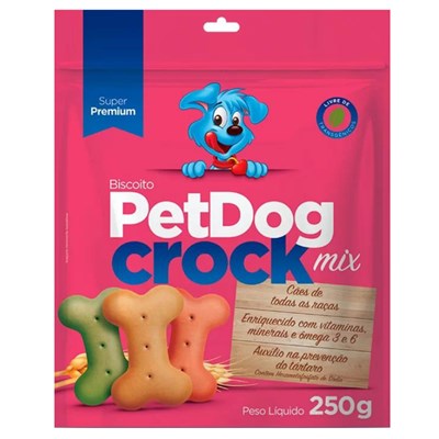 Biscoito Pet Dog Crock Mix 250gr