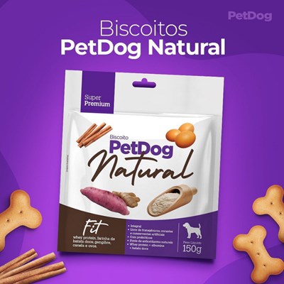 Biscoito Pet Dog Natural Fit Para Cachorros 150gr
