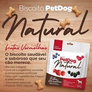 Biscoito Pet Dog Natural Frutas Vermelhas para Cachorros 150gr