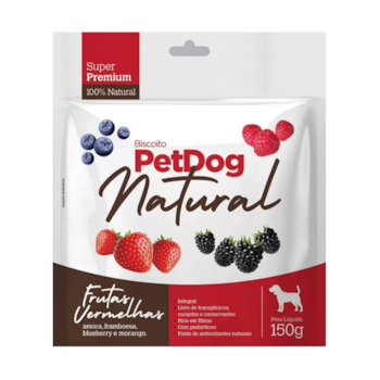 Biscoito Pet Dog Natural Frutas Vermelhas para Cachorros 150gr - Imagem principal
