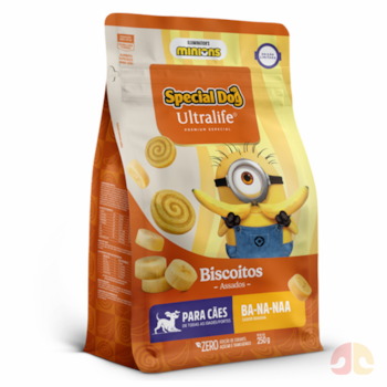 Biscoito Special Dog Ultralife Minions Sabor Banana para Cães 250g - Imagem principal