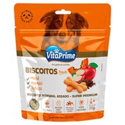 Biscoito Vita Prime para Cães Mamão Maçã Linhaça 200gr