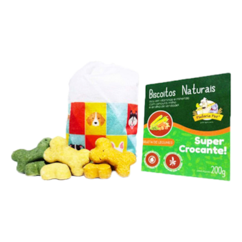 Biscoitos Naturais Padaria Pet para Cães 200gr Sabor Legumes - Imagem principal