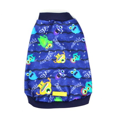 Blusão Básico Distripet Monster Marinho Azul Para Cachorros N° 00