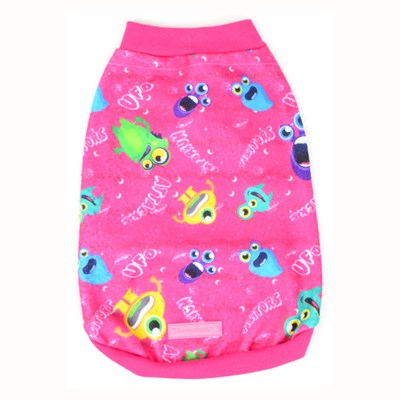 Blusão Básico Distripet Monster Marinho Pink para Cachorros N° 04