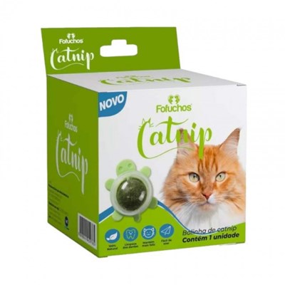 Bolinha de Catnip com Adesivo para Gatos 1uni