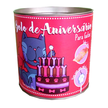 Bolo de Aniversário Padaria Pet para Gatos 70gr Sabor Salmão - Imagem principal