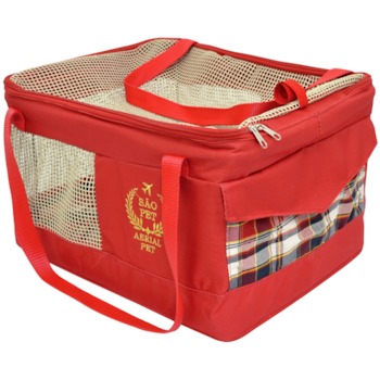 Bolsa de Transporte Aéreo Aerial Pet AZ São Pet para Cachorros Vermelha - Imagem principal