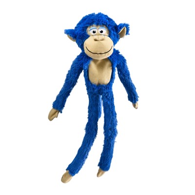 Brinquedo de Pelúcia Chalesco Macaco Long Plush Azul para Cães