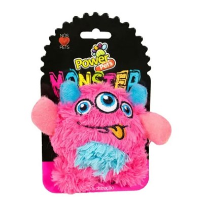 Brinquedo de Pelúcia Monster rosa 3 olhos 7,0cm