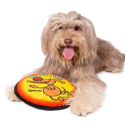Brinquedo Disc Frisbee de Tecido Buddy Toys para Cães