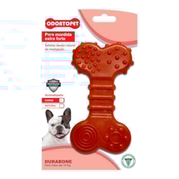Brinquedo Durabone Flat Odontopet Para Cães Vermelho Pet Flex M - Imagem principal