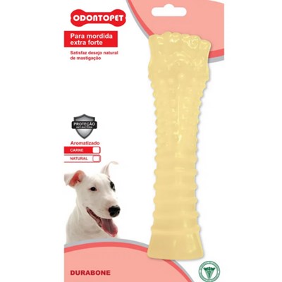 Brinquedo Durabone Odontopet Big Bone para Cães Branco Pet Flex