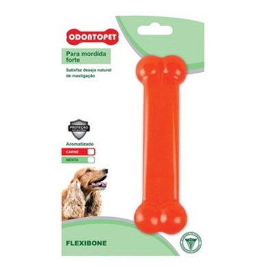 Brinquedo Flexibone Odontopet para Cães Laranja Pet Flex P