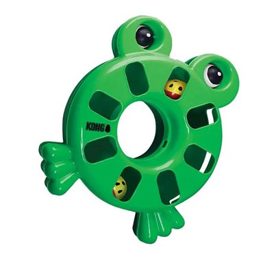 Brinquedo Kong Puzzle Toy Frog para Gatos