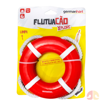 Brinquedo Mordedor Boia com Corda Germanhart Flutuacão Para Cães - Imagem principal
